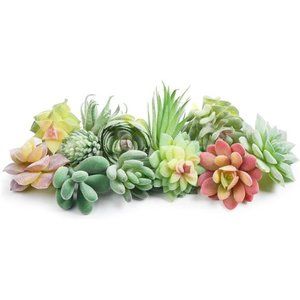 12 Pcs Artificial Succulents Mini Fake Plants Unpotted Faux Succulent for Craft